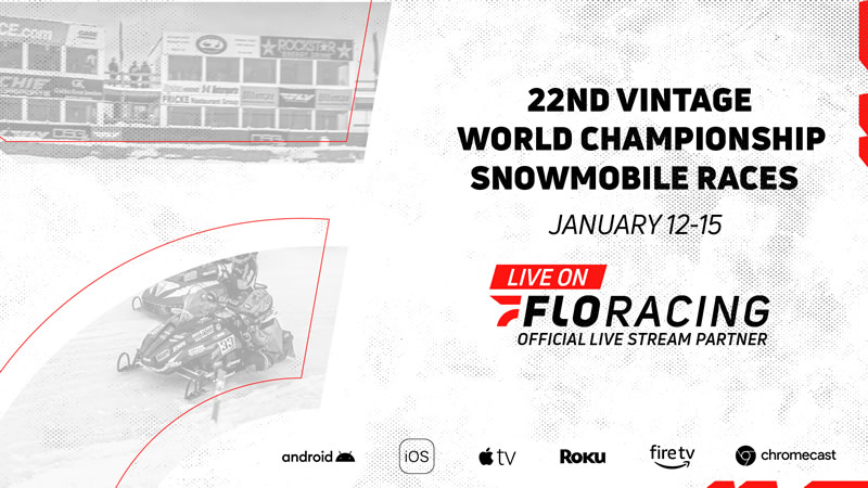 Click to Watch the 22nd Vintage World Championship Snowmobile Races Race Live