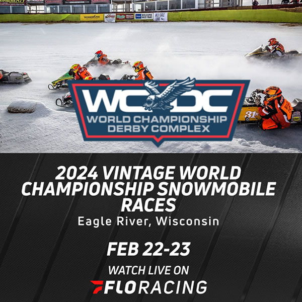 Click to Watch the 23rd Vintage World Championship Snowmobile Races Race Live